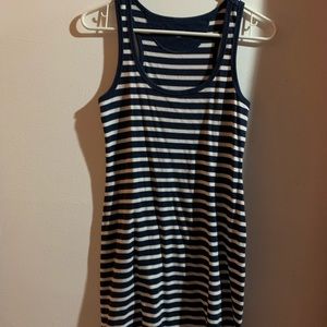 Razor back mini dress